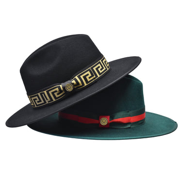 Bruno Capelo Wesley Wide Brim Pinch Front Wool Fedora in #color_