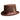 Bruno Capelo Wool Felt Top Hat Mid-Crown Height in Brown