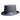 Bruno Capelo Wool Felt Top Hat Mid-Crown Height in Charcoal
