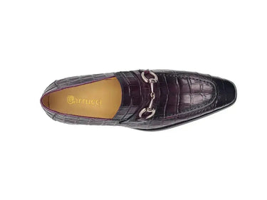 Carrucci Shoes Buckle Loafer Gator Embossed Leather — view 6