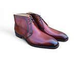 Burnished Calfskin Chukka Boot in Whisky