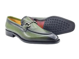 Carrucci Shoes Burnished Calfskin Horsebit Loafer
