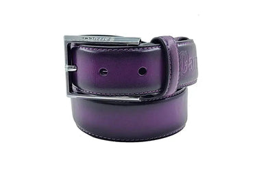 Burnished Calfskin Leather Belt