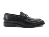 Carrucci Shoes Burnished Calfskin Slip-On Loafer in Black