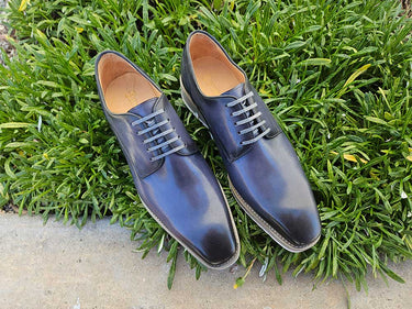 Carrucci Shoes Burnished Leather Derby Dress Shoe