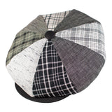 Capas 8 4 Patch Cotton Newsboy Cap