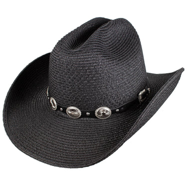 Capas Cattleman Leather Cowboy Hat