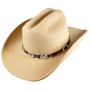 Capas Cattleman Leather Cowboy Hat