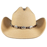 Capas Cattleman Leather Cowboy Hat