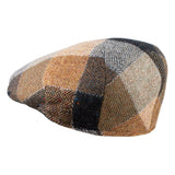 Capas Woodsman Plaid Ivy Italian Wool Flat Cap