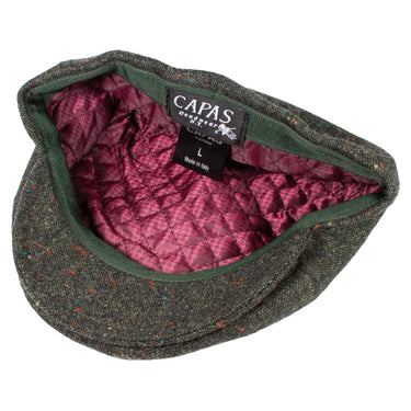 Capas Piedmont in Olive Tweed Italian Newsboy Cap