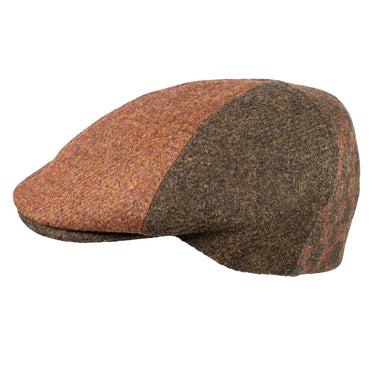 Capas Broker in Multi-Tweed Italian Tweed Newsboy Cap