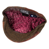 Capas Broker in Multi-Tweed Italian Tweed Newsboy Cap