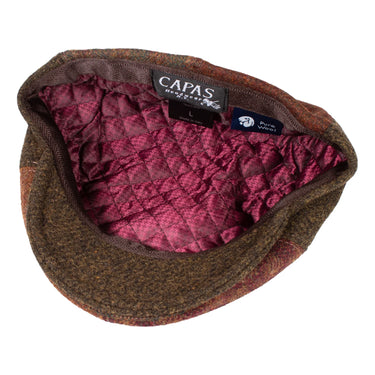 Capas Broker in Multi-Tweed Italian Tweed Newsboy Cap