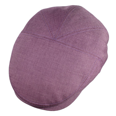 Capas London Solid Flat Cap in Purple