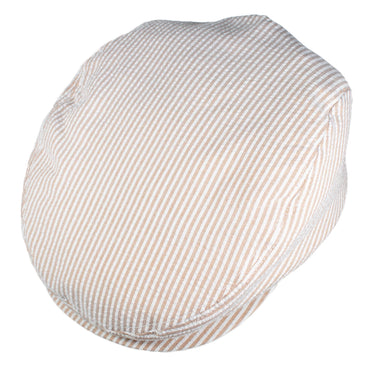 Capas Seersucker Ivy Linen Newsboy Cap