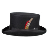 Capas Top in Black Wool Hat