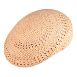 Capas Vented Ascot Straw Flat Cap