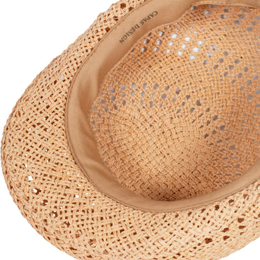 Capas Vented Ascot Straw Flat Cap