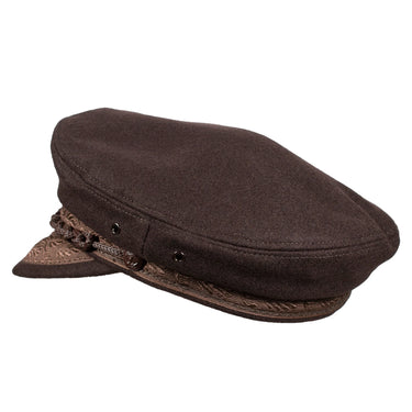 Capas Fisherman Greek Wool Flat Cap