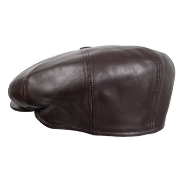 Capas Italian Leather Newsboy Cap
