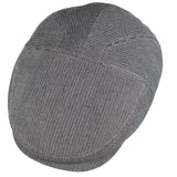 Capas London Stripe Flat Cap in Black Stripe
