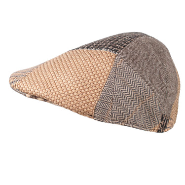 Capas Pub Patchwork Wool Flat Cap