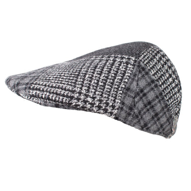 Capas Pub Patchwork Wool Flat Cap