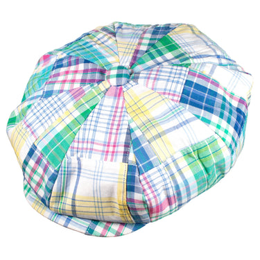 Capas 8 4 Madras in Multi Cotton Newsboy Cap