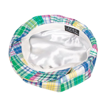 Capas 8 4 Madras in Multi Cotton Newsboy Cap