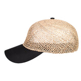 Capas Seagrass in Black/Natural Cotton Baseball Cap