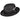 Capas Voyager Straw Teardrop Fedora in Black