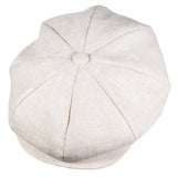 Capas Big Apple Linen Newsboy Cap