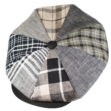 Capas Patch Big Apple Linen Newsboy Cap