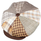 Capas Patch Big Apple Linen Newsboy Cap