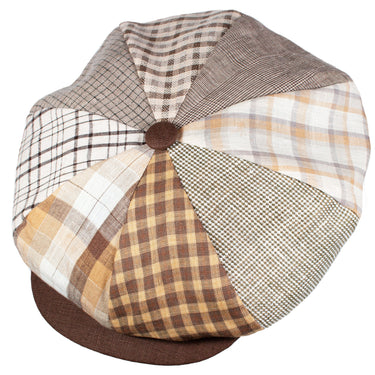 Capas Patch Big Apple Linen Newsboy Cap