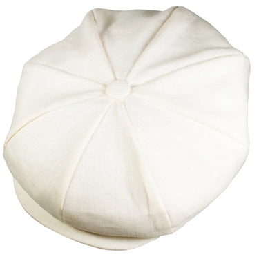Capas Big Apple Linen Newsboy Cap
