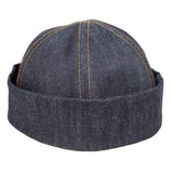 Capas Davo in Dark Navy Denim Cap