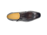 Carrucci Shoes Calfskin Single Monk Strap Loafer