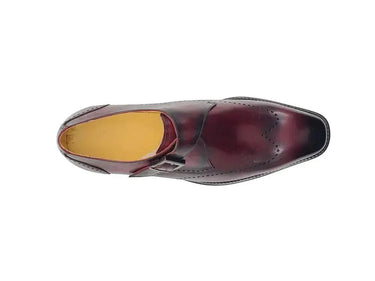 Carrucci Shoes Calfskin Single Monk Strap Loafer