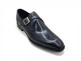Carrucci Shoes Calfskin Single Monk Strap Loafer