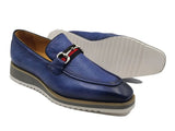 Carrucci Shoes Calfskin Horsebit Slip-On Loafer