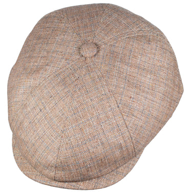 Capas Livorno Italian Silk Ivy Cap in Tan