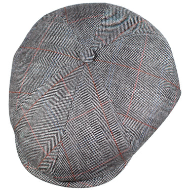 Capas Italian Palermo Newsboy Cap in Grey