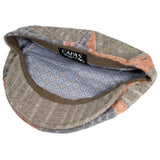 Capas Oxford Patch in Multi Patchwork Italian Cotton Newsboy Cap