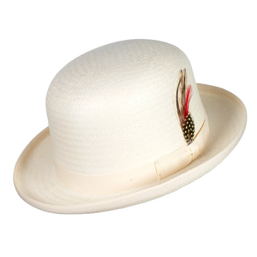 Capas Derby Straw Bowler Hat