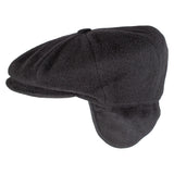 Capas 8 4 w Earflaps Italian Wool Newsboy Cap