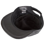 Capas Military in Black Leather
