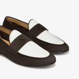 Men's Brown Suede & White Canvas Centesimo