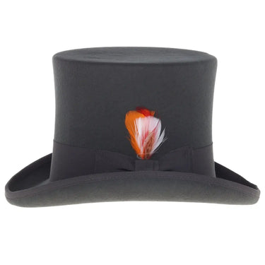 Ferrecci Premium Top Hat in Charcoal Wool Victorian Elegance in #color_